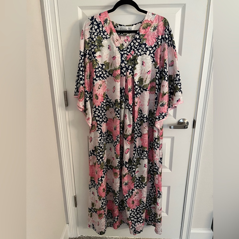 Christian Dior Vintage Floral Nightgown, Small